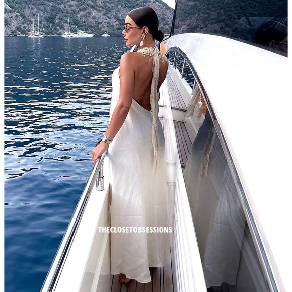 ZARA Limited Edition Beige Linen Maxi Dress NWT | Blogger Favorite - Picture 7 of 16